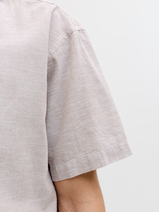 Jack & Jones Kurzarmhemd »JJESUMMER LINEN BLEND RESORT SHIRT SS SN« Baumwollmischung, relaxed fit