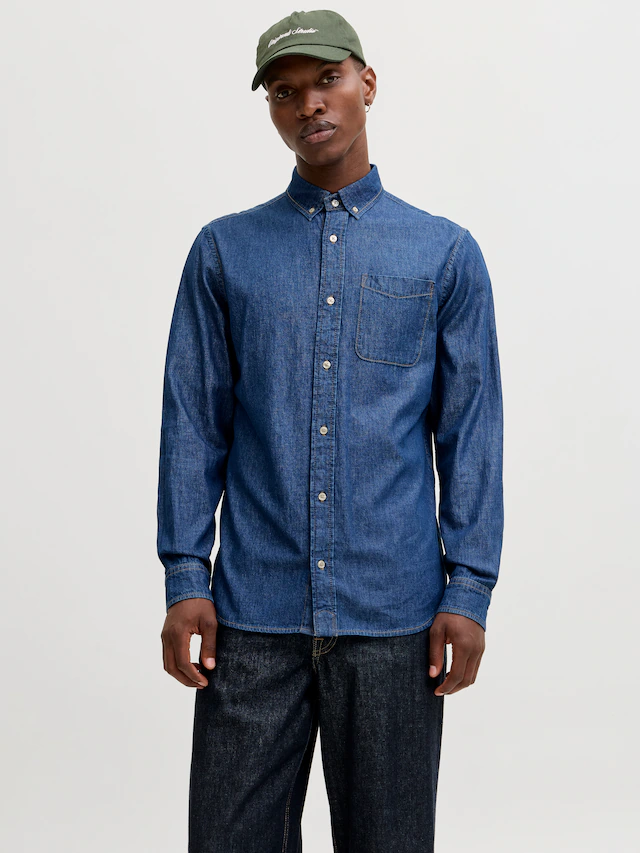 Jack & Jones Jeanshemd »JJEBROOK JJOXFORD SHIRT AKM 990 NOOS«