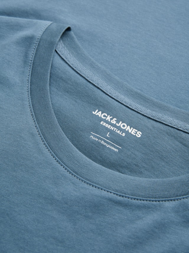 Jack & Jones Rundhalsshirt »JJEDOVER DENIM TEE SS O-NECK SN« mit Logobranding