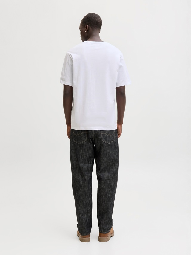 Jack & Jones Rundhalsshirt »JJEDOVER DENIM TEE SS O-NECK SN« mit Logobranding