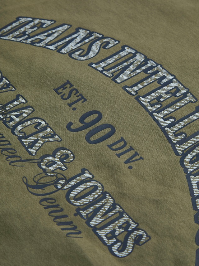 Jack & Jones Rundhalsshirt »JJEDENVER GRAPHIC TEE SS O-NECK SN« mit Logobranding