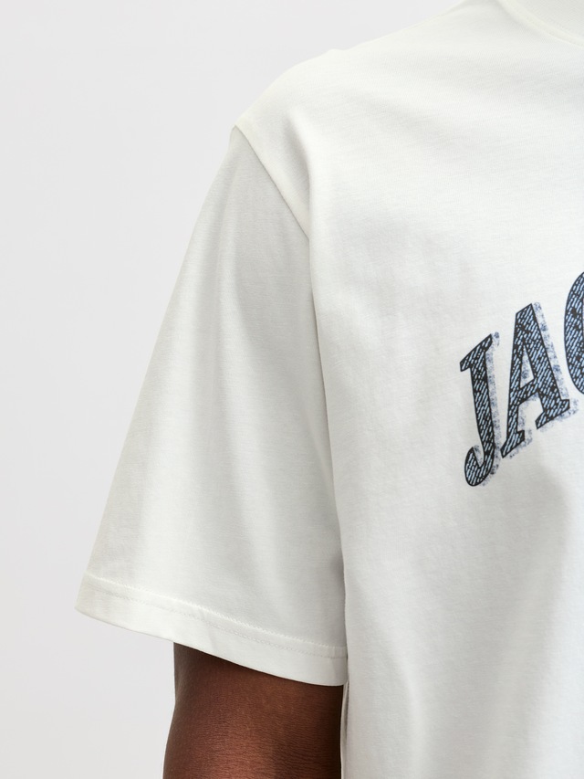 Jack & Jones Rundhalsshirt »JJEDENVER GRAPHIC TEE SS O-NECK SN« mit Logobranding