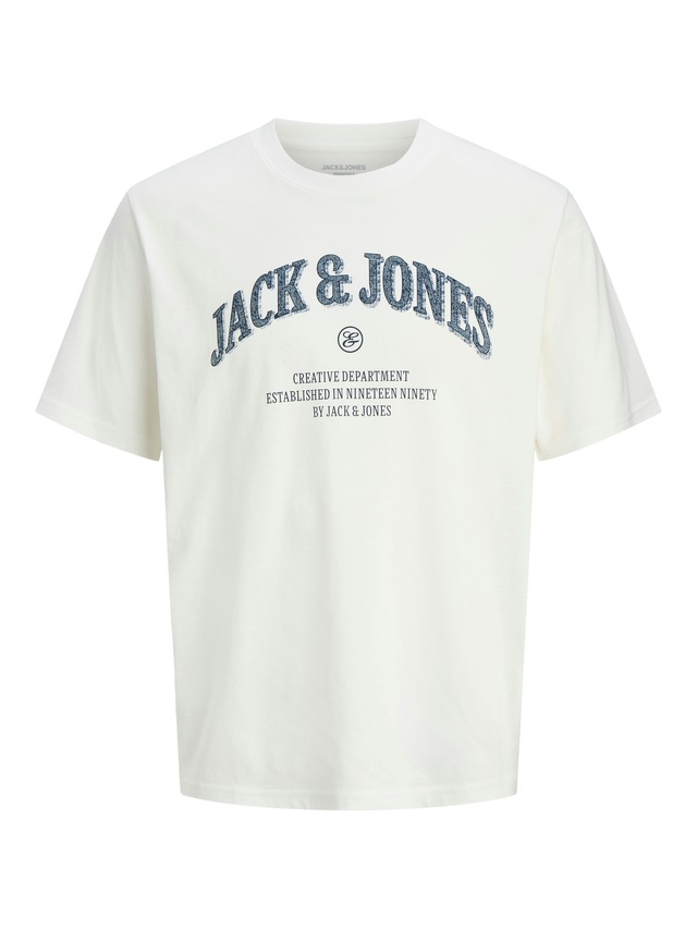 Jack & Jones Rundhalsshirt »JJEDENVER GRAPHIC TEE SS O-NECK SN« mit Logobranding