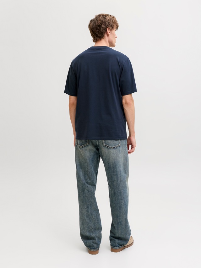 Jack & Jones Rundhalsshirt »JJEDENVER GRAPHIC TEE SS O-NECK SN« mit Logobranding