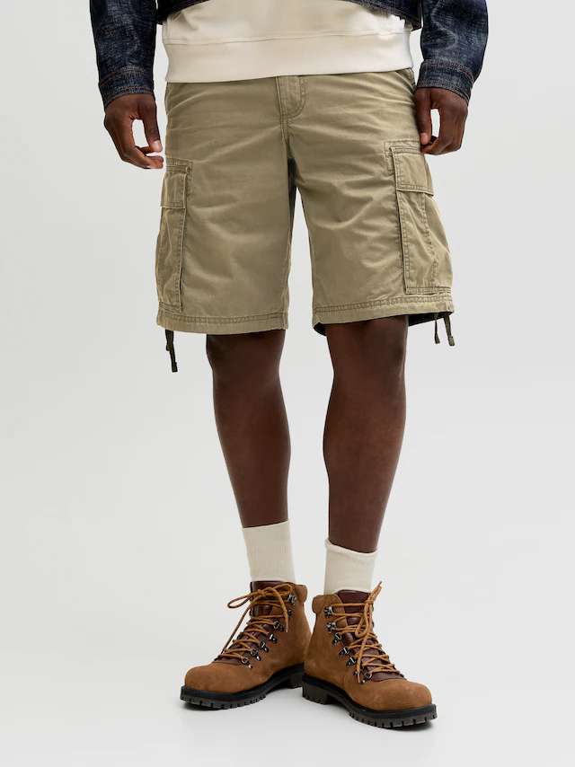 Jack & Jones Cargoshorts »JPSTCOLE FRANK CARGO SHORT MID SN« mit Cargotaschen