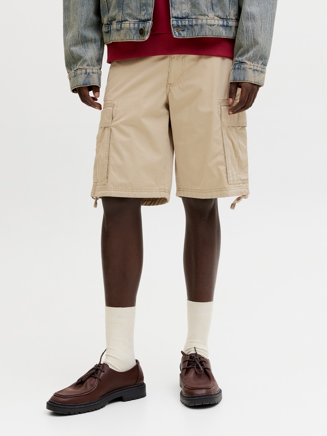 Jack & Jones Cargoshorts »JPSTCOLE FRANK CARGO SHORT MID SN« mit Cargotaschen