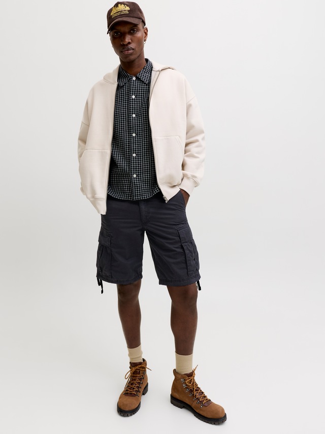 Jack & Jones Cargoshorts »JPSTCOLE FRANK CARGO SHORT MID SN« mit Cargotaschen