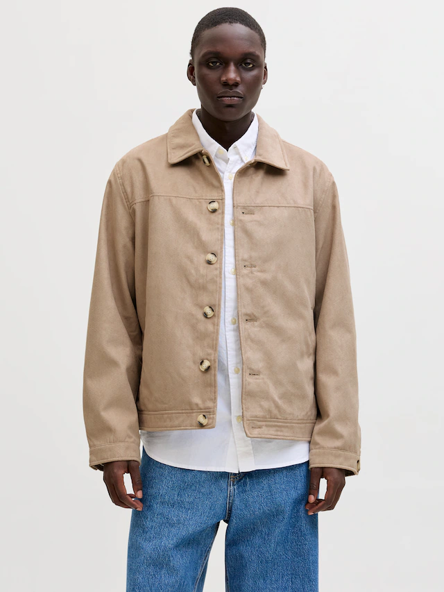 Jack & Jones Hemdjacke »JJECASABLANCA SHACKET SN« mit auffälliger Knopfleiste