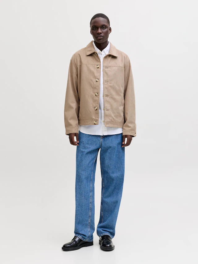 Jack & Jones Hemdjacke »JJECASABLANCA SHACKET SN« mit auffälliger Knopfleiste