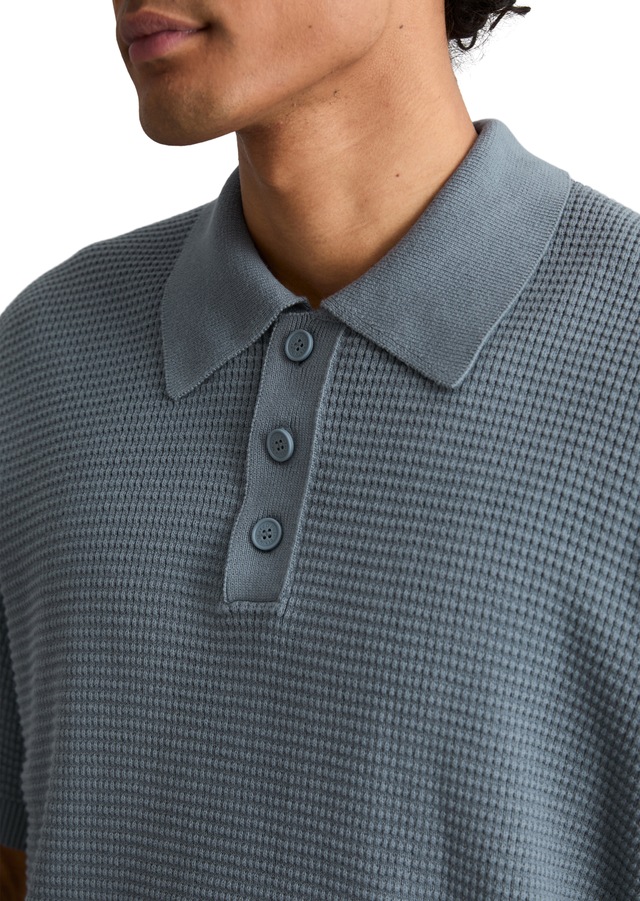 Marc O'Polo DENIM Poloshirt mit Waffelstruktur, regular fit