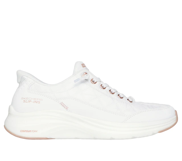 Skechers Slip-On Sneaker »CONTOUR FOAM-GOLDEN HOUR« Slipper, Freizeitschuh, Schlupfschuh mit Slip-Ins Funktion