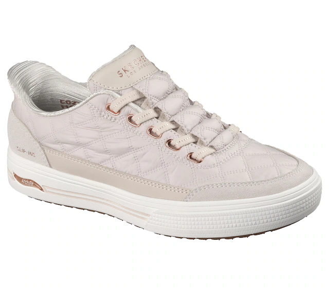 Skechers Slip-On Sneaker »ARCH FIT ARCADE-CUDDLE STEPS« Slipper, Schlupfschuh, Freizeitsneaker mit elastischen Schnürsenkeln