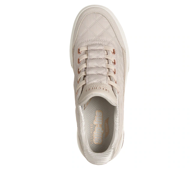 Skechers Slip-On Sneaker »ARCH FIT ARCADE-CUDDLE STEPS« Slipper, Schlupfschuh, Freizeitsneaker mit elastischen Schnürsenkeln