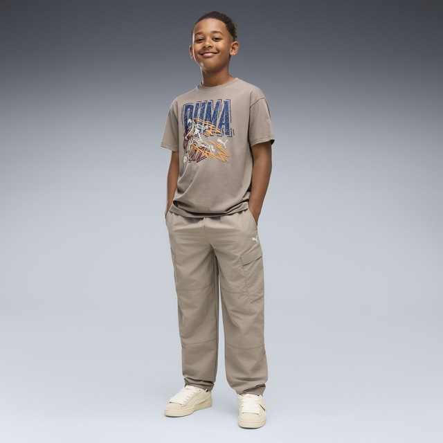 PUMA Sporthose »WARDROBE ESS Relaxed Gewebte Cargohose Jungen«