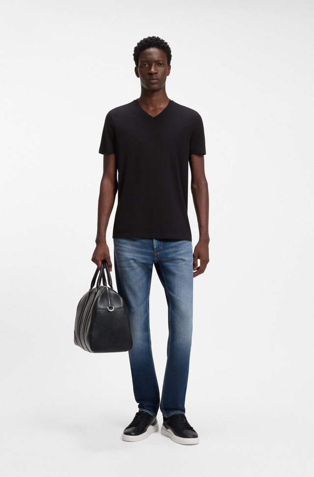 HUGO T-Shirt »HUGO-V« Packung, 2er, V-Ausschnitt, Slim-Fit, HUGO Logo-Print