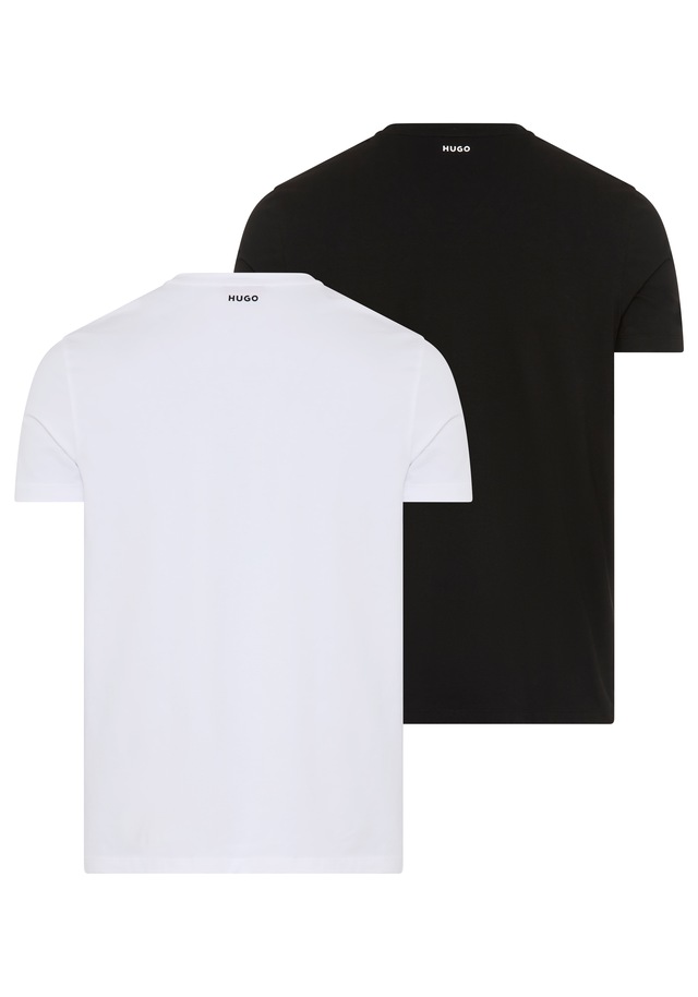 HUGO T-Shirt »HUGO-V« Packung, 2er, V-Ausschnitt, Slim-Fit, HUGO Logo-Print