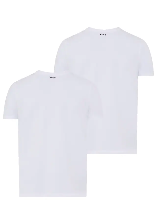 HUGO T-Shirt »HUGO-V« Packung, 2er, V-Ausschnitt, Slim-Fit, HUGO Logo-Print