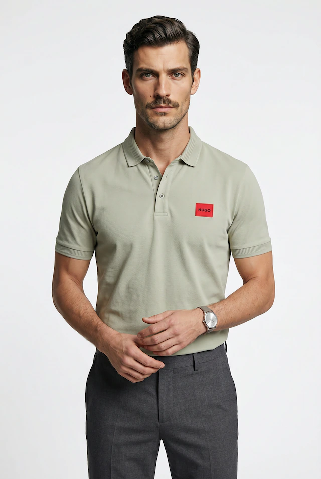 HUGO Poloshirt »Dereso« Slim Fit, Kurzarm, HUGO Weblabel