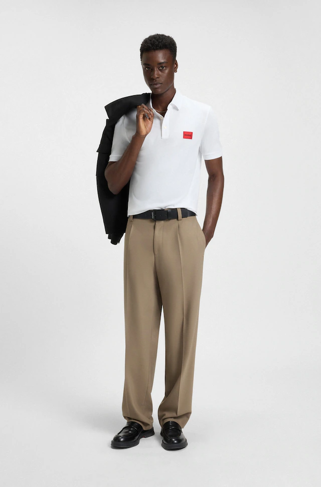 HUGO Poloshirt »Dereso« Slim Fit, Kurzarm, HUGO Weblabel