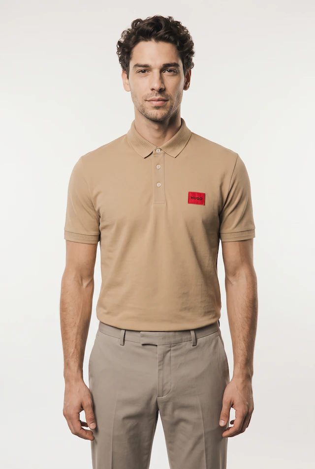 HUGO Poloshirt »Dereso« Slim Fit, Kurzarm, HUGO Weblabel