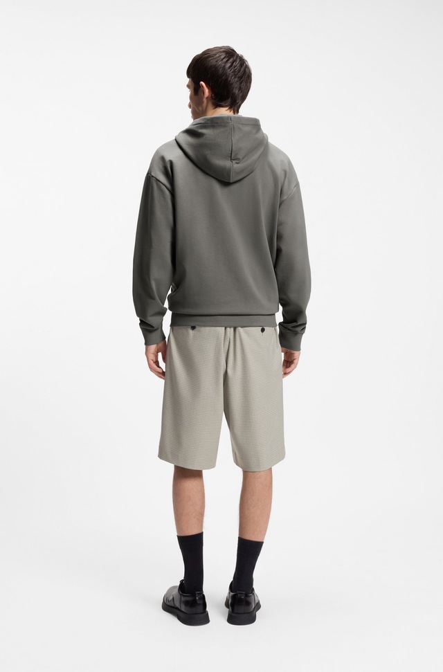 HUGO Kapuzensweatjacke Relaxed Fit, Kapuze, Taschen