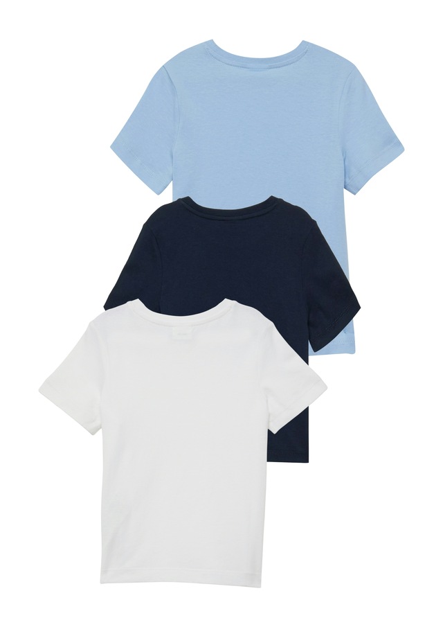 s.Oliver Junior T-Shirt Packung, 3 mit Rundhalsausschnitt