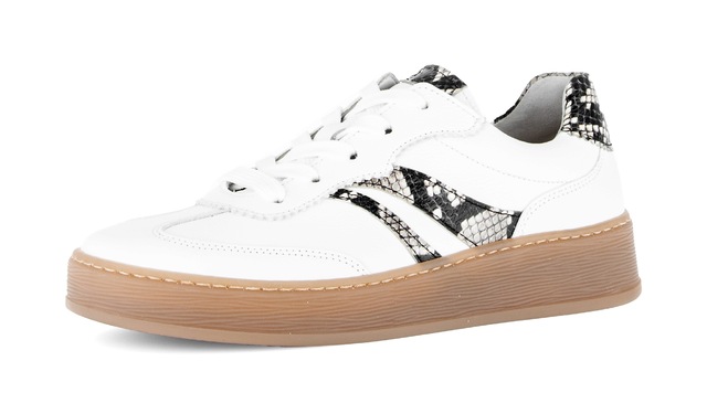Gabor Plateausneaker »FLORENZ« Freizeitschuh, Halbschuh, Schnürer, im Retrolook, Weite G (=weit)