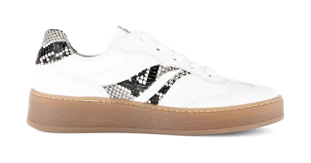Gabor Plateausneaker »FLORENZ« Freizeitschuh, Halbschuh, Schnürer, im Retrolook, Weite G (=weit)