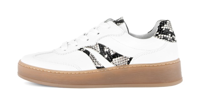 Gabor Plateausneaker »FLORENZ« Freizeitschuh, Halbschuh, Schnürer, im Retrolook, Weite G (=weit)