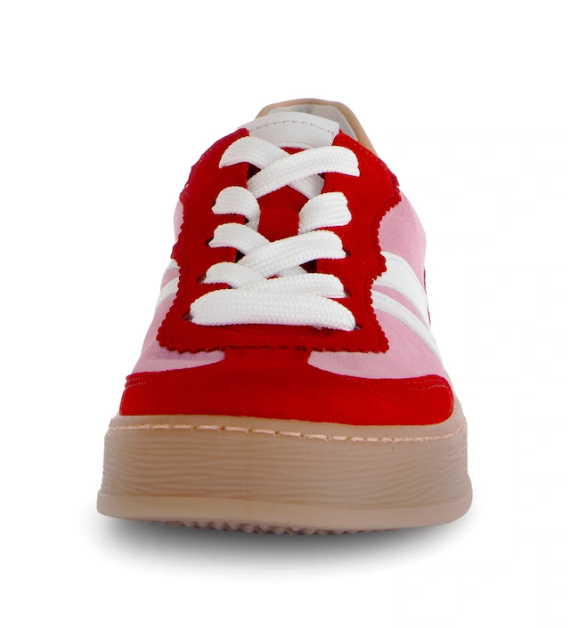 Gabor Plateausneaker »FLORENZ« Freizeitschuh, Halbschuh, Schnürer, im Retrolook, Weite G (=weit)