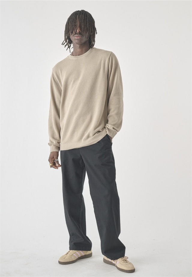Cleptomanicx Strickpullover »Crewneck Grower« im lockeren Schnitt