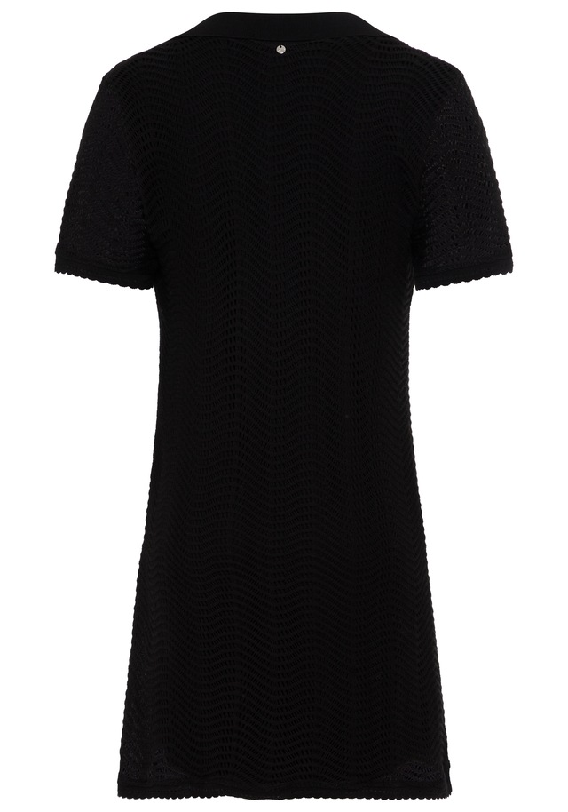 BOSS ORANGE Polokleid »Eloa Premium Damenmode« Häkelkleid in kniefreier Länge