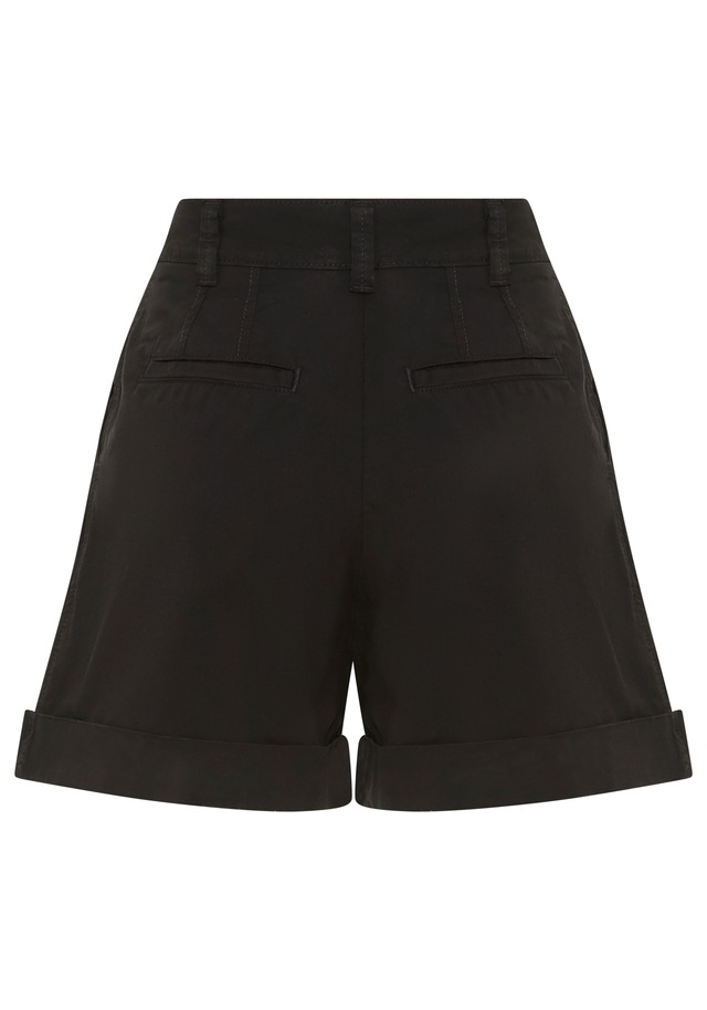 BOSS ORANGE Shorts »Tanessa Premium Damenmode« mit umgeschlagenem Saum, Baumwoll-Twill