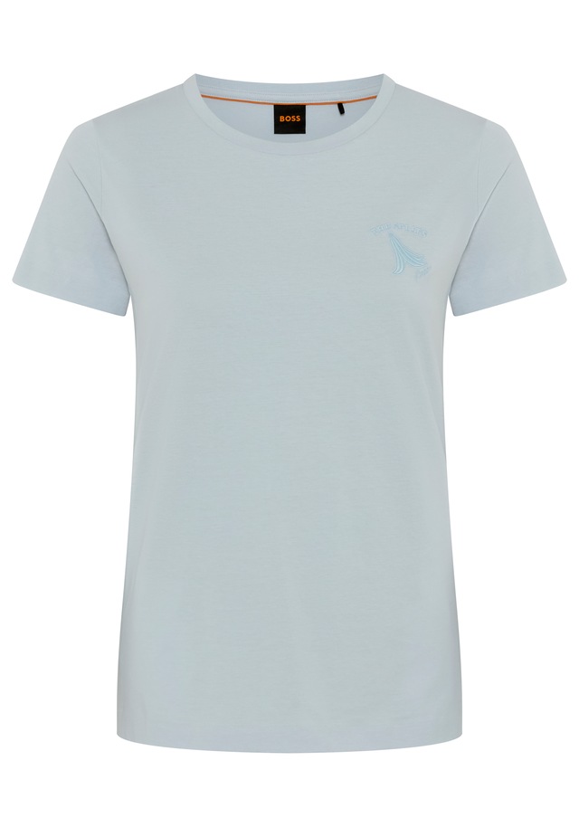 BOSS ORANGE T-Shirt »Elove Premium Damenmode« im Slim Fit, bestickt