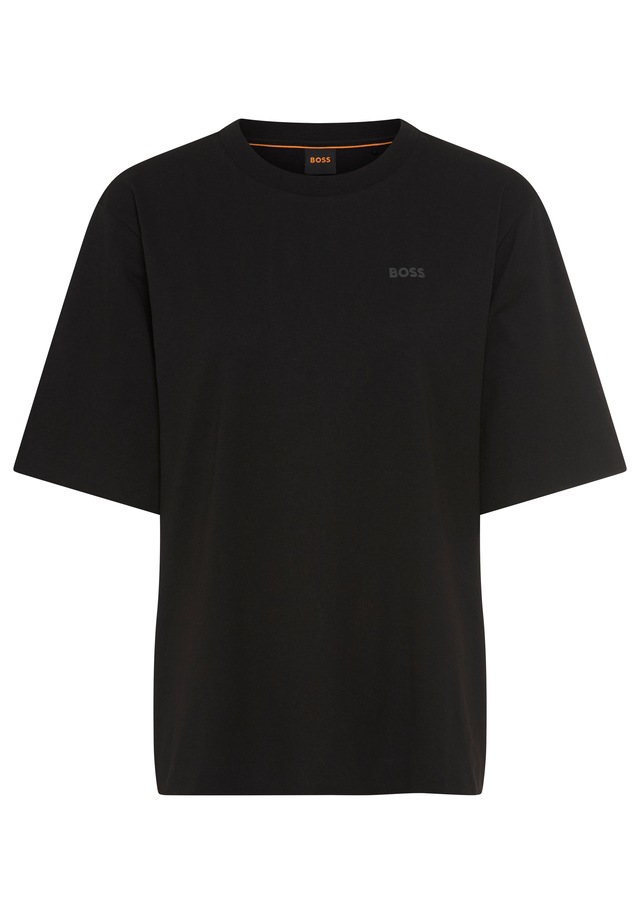 BOSS ORANGE T-Shirt »Eregular Premium Damenmode« mit Logo-Detail, Relaxed Fit