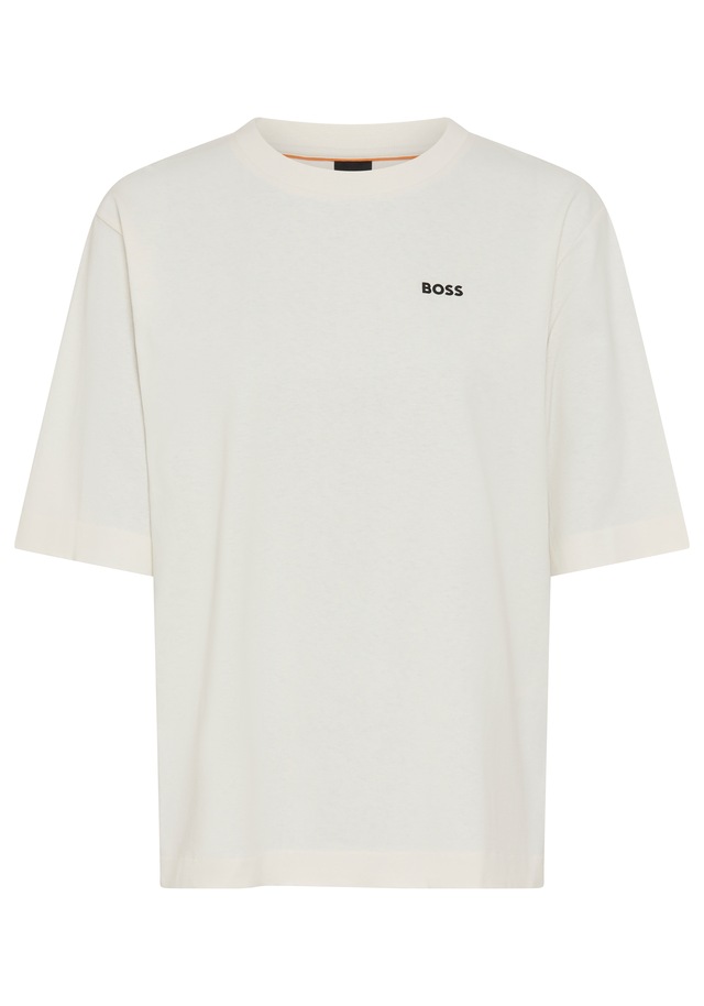 BOSS ORANGE T-Shirt »Eregular Premium Damenmode« mit Logo-Detail, Relaxed Fit