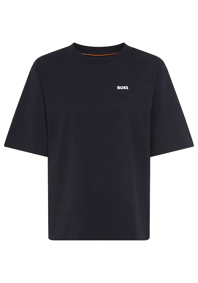 BOSS ORANGE T-Shirt »Eregular Premium Damenmode« mit Logo-Detail, Relaxed Fit