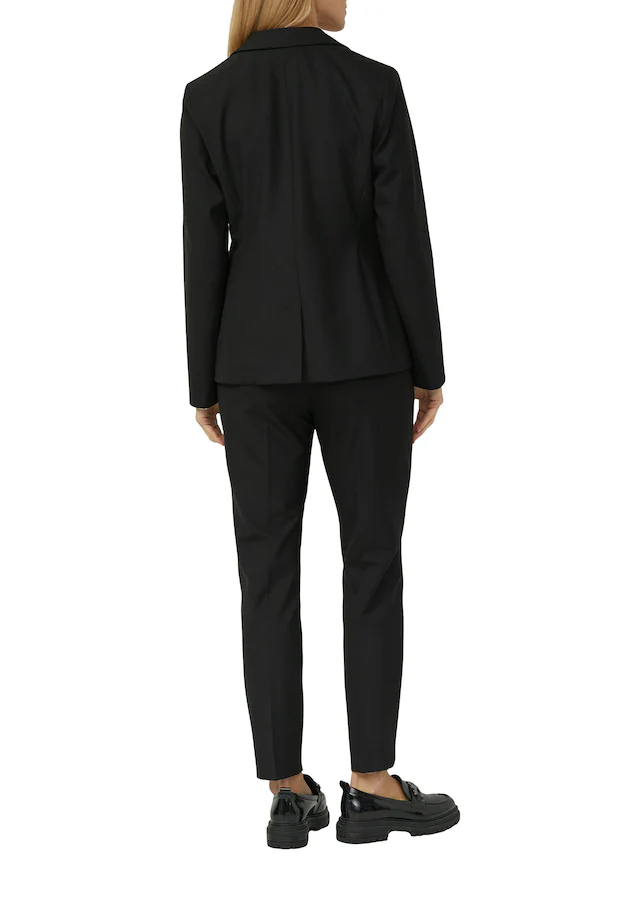 s.Oliver BLACK LABEL Jackenblazer mit 1-Knopf-Verschluss und Viskose-Stretch