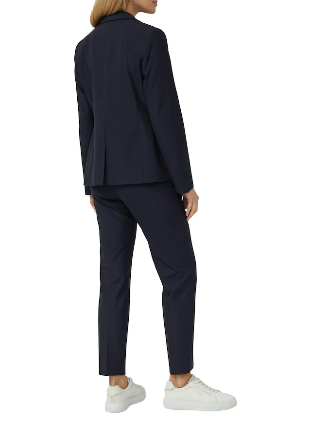 s.Oliver BLACK LABEL Jackenblazer mit 1-Knopf-Verschluss und Viskose-Stretch