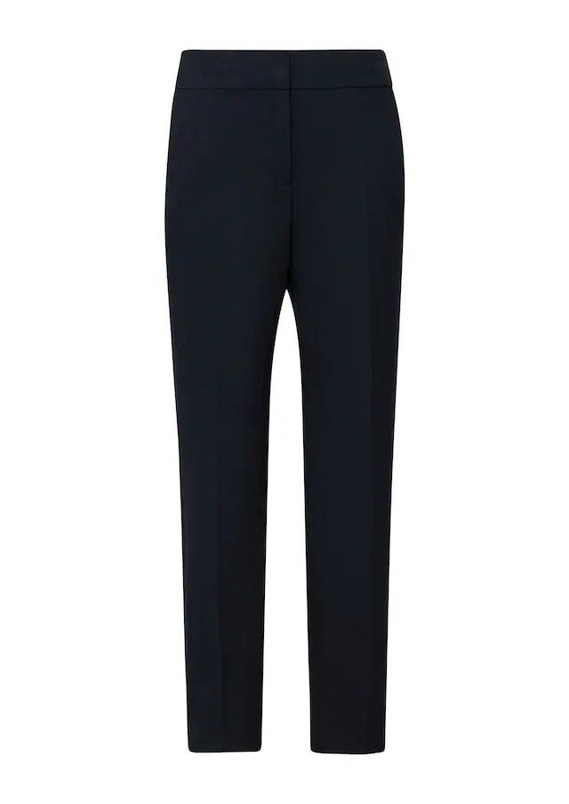 s.Oliver BLACK LABEL Stoffhose mit schmalem Bein, Viskose-Stretch