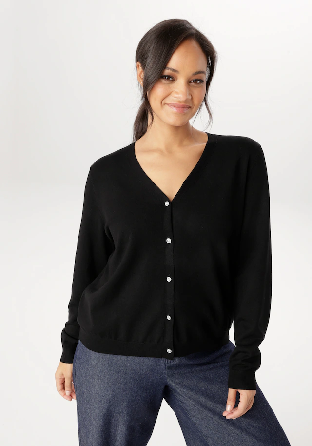 Aniston PLUS Strickjacke mit edlen Knöpfen