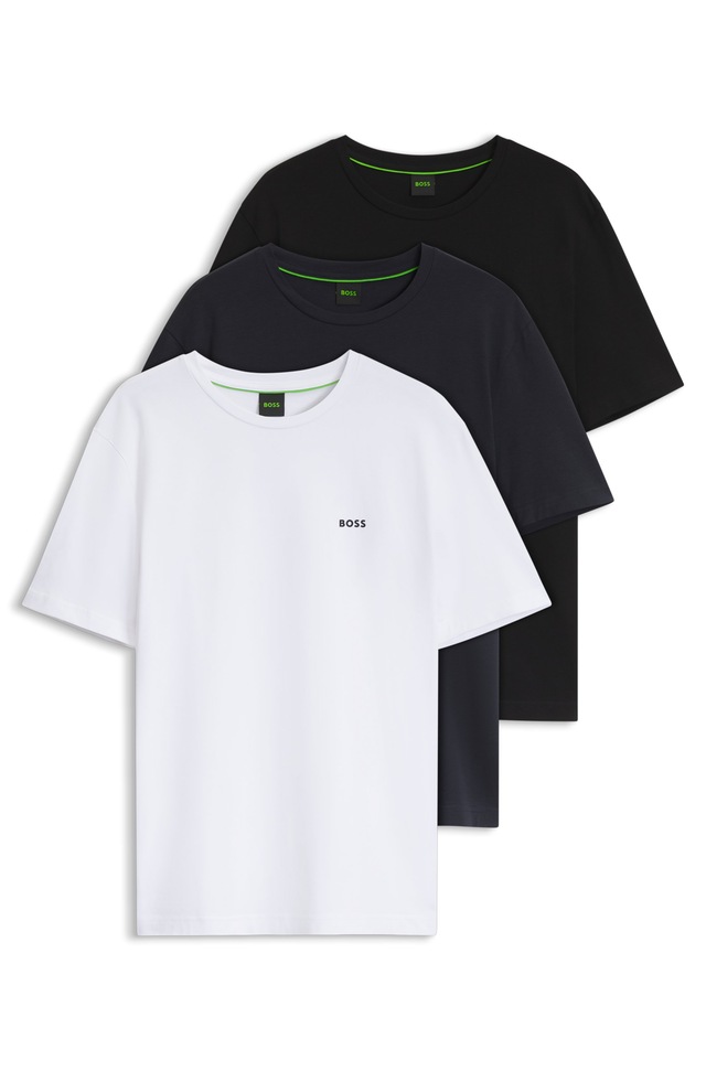 BOSS GREEN T-Shirt »Tee 3Pack Regular Fit« Packung, 3er-Pack, 3 Stretch Jersey Cotton, Logo on Chest, Sparpackung