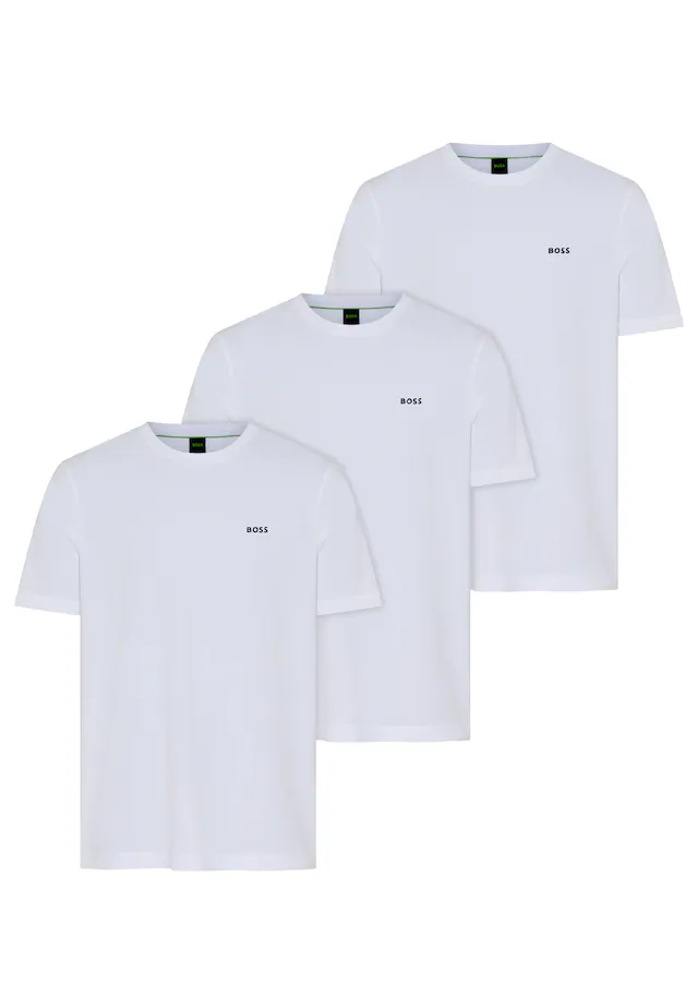BOSS GREEN T-Shirt »Tee 3Pack Regular Fit« Packung, 3er-Pack, 3 Stretch Jersey Cotton, Logo on Chest, Sparpackung