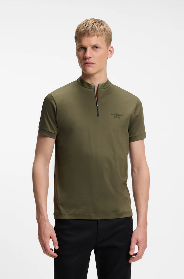 BOSS GREEN Poloshirt »Porsche Spirit 70 Capsule Collection« Premium Herrenmode Innovative Geruchskontroll-Technologie HEIQ MINT