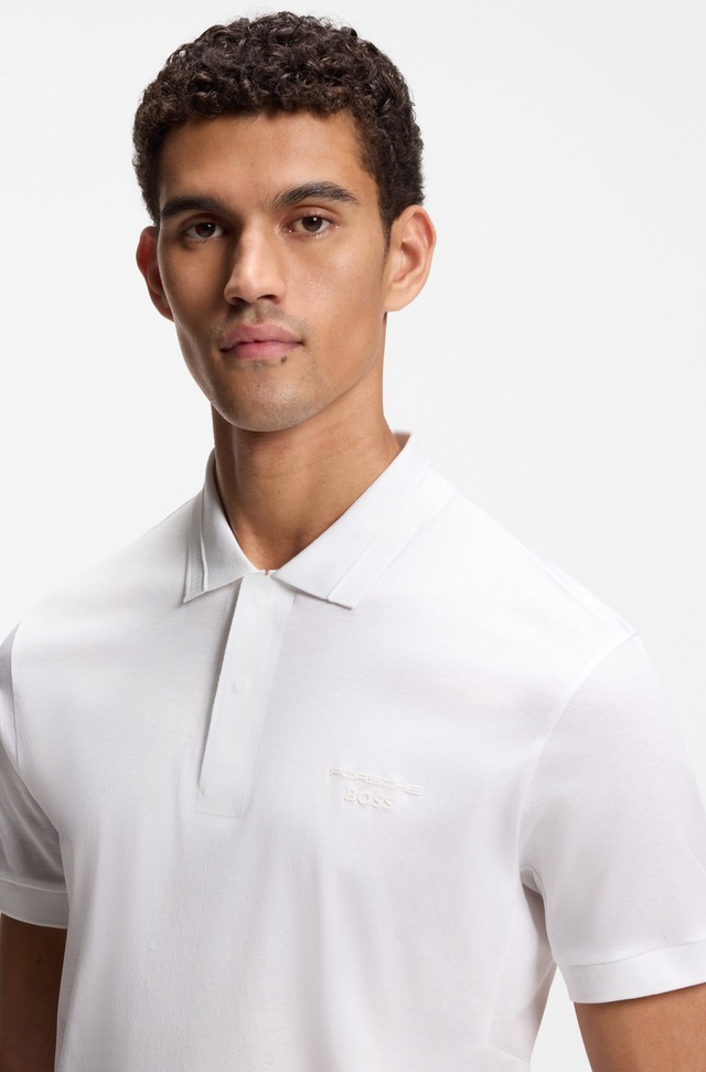 BOSS GREEN Poloshirt »Porsche Spirit 70 Capsule Collection« Premium Herrenmode Innovative Geruchskontroll-Technologie HEIQ MINT