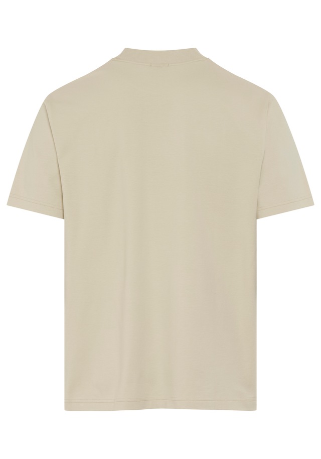 BOSS GREEN T-Shirt »Tee Collar Relaxed Fit« Stretch Jersey Baumwolle, Logo Centered, Rundhals