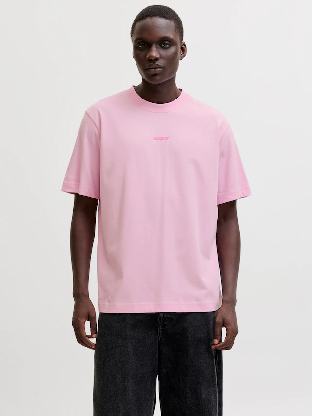 Jack & Jones T-Shirt »JCOCLUB BACK TEXT PRNT TEE SS CREW SN« mit Print