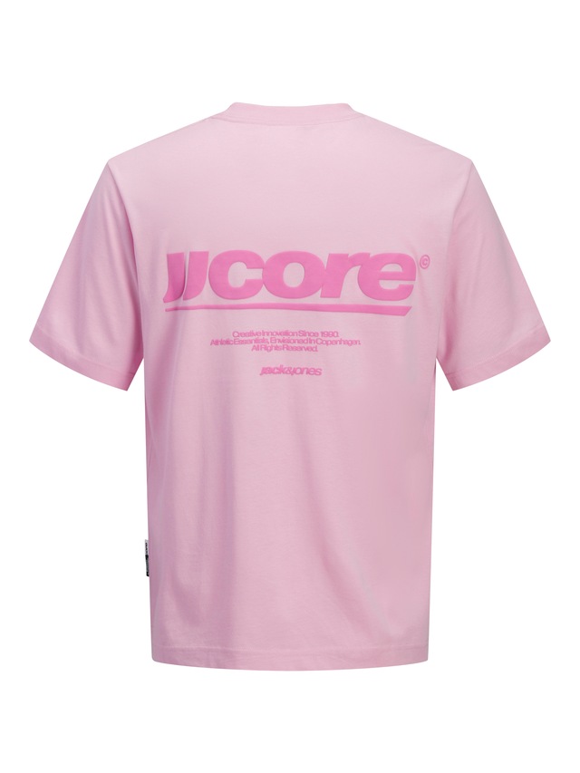 Jack & Jones T-Shirt »JCOCLUB BACK TEXT PRNT TEE SS CREW SN« mit Print
