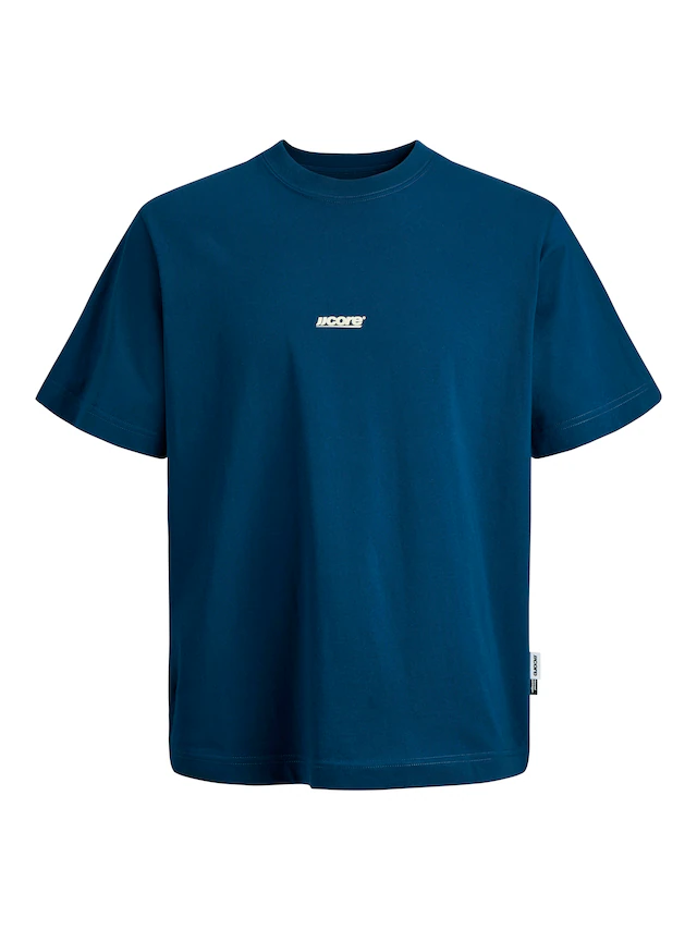 Jack & Jones T-Shirt »JCOCLUB BACK TEXT PRNT TEE SS CREW SN« mit Print