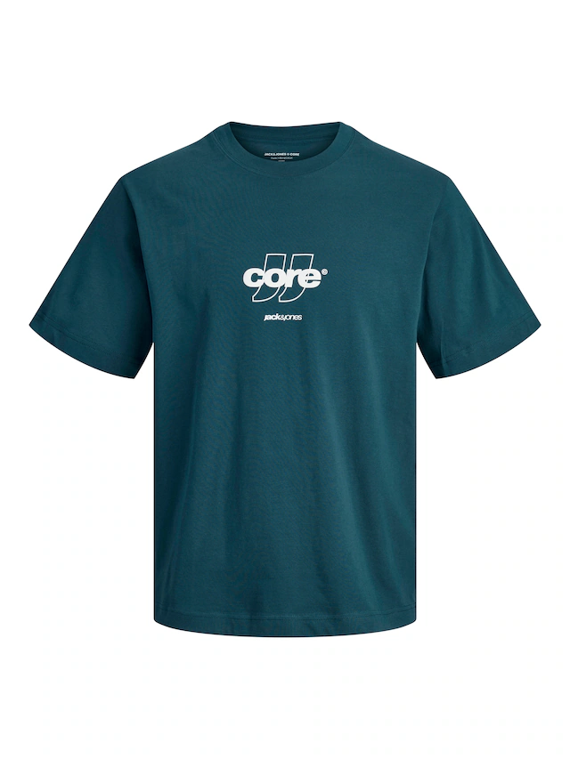 Jack & Jones T-Shirt »JCOCLUB FRONT PRINT TEE SS CREW SN« mit Print